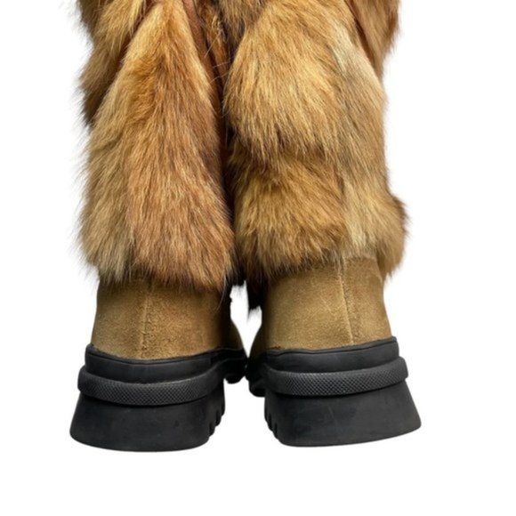 PAJAR Fur Seal Skin Boots Shearling Lining Sz 5 Made In Italy - Picture 14 of 16